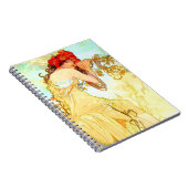 Carnet Alphonse Mucha Art Nouveau Été (Côté Droit)