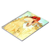 Carnet Alphonse Mucha Art Nouveau Été (Côté gauche)