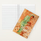 Carnet Alphonse Mucha Art Nouveau Hiver (À l'intérieur)