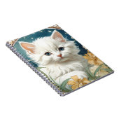 Carnet Alphonse Mucha Art Nouveau Kitten (Côté Droit)