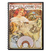 Carnet Alphonse Mucha Biscuits Lefevre-Utile (Devant)