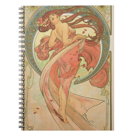 Carnet Alphonse Mucha - danse (Devant)