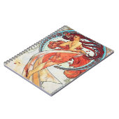 Carnet Alphonse Mucha Danse Vintage Art Nouveau peinture (Côté gauche)