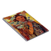 Carnet Alphonse Mucha - Femme amérindienne d'Amérique (Côté Droit)