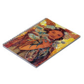 Carnet Alphonse Mucha - Femme amérindienne d'Amérique (Côté gauche)