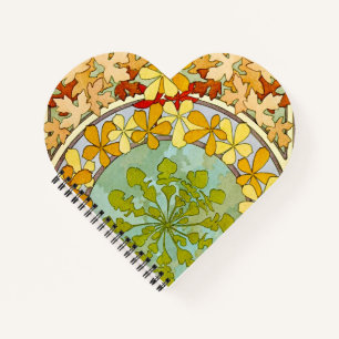 Carnet Alphonse Mucha Floral