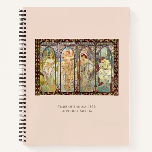 Carnet Alphonse Mucha - Les heures de la journée (Devant)