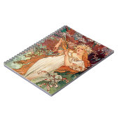Carnet Alphonse Mucha, Les Saisons (1896) Printemps (Côté gauche)