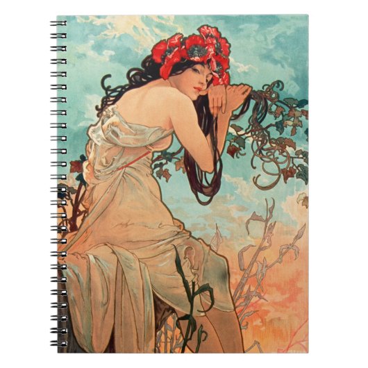 Carnet Alphonse Mucha, Les Saisons, Été (1896) (Devant)