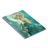 Carnet Alphonse Mucha Lune Clair De Lune Art Nouveau (Côté Droit)