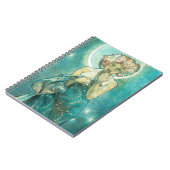 Carnet Alphonse Mucha Lune Clair De Lune Art Nouveau (Côté gauche)