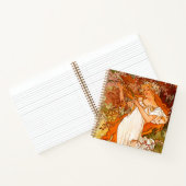 Carnet Alphonse Mucha Printemps Art Nouveau (Intérieur)