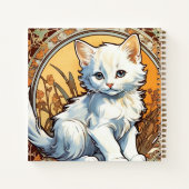 Carnet Alphonse Mucha Style Chat (Dos)