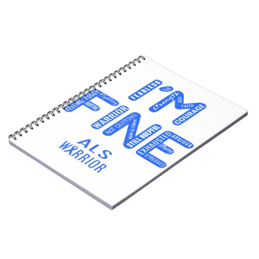 Carnet ALS Warrior - JE SUIS FIER (Côté gauche)