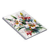 Carnet Alstroemeria - Fleurs aquarelles (Côté Droit)
