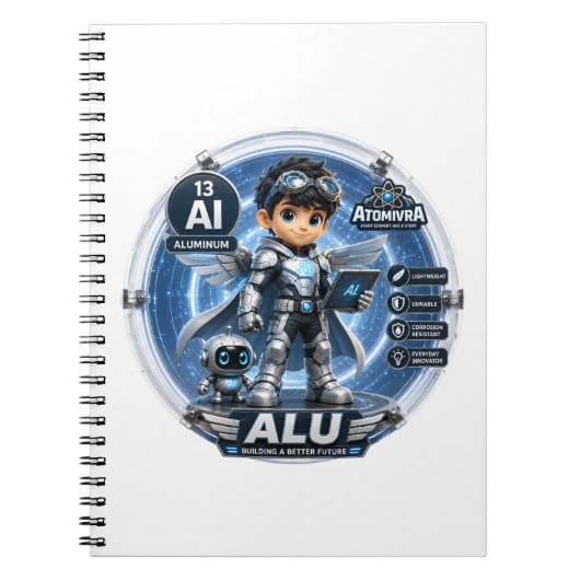 Carnet Aluminium ATOMIVRA ANNIVERSAIRE (Devant)