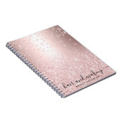 Carnet aluminium métallique de confettis d'étincelle de (Côté Droit)
