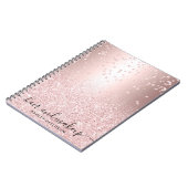 Carnet aluminium métallique de confettis d'étincelle de (Côté gauche)