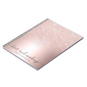 Carnet Aluminium métallique d'or de cheveux de maquillage (Côté gauche)