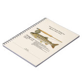 Carnet Amago Mountain Stream Fishing Log Photo Notebook (Côté gauche)