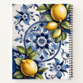 Carnet Amalfi Coast Italian Blue Tiles Lemon Cookbook (Dos)