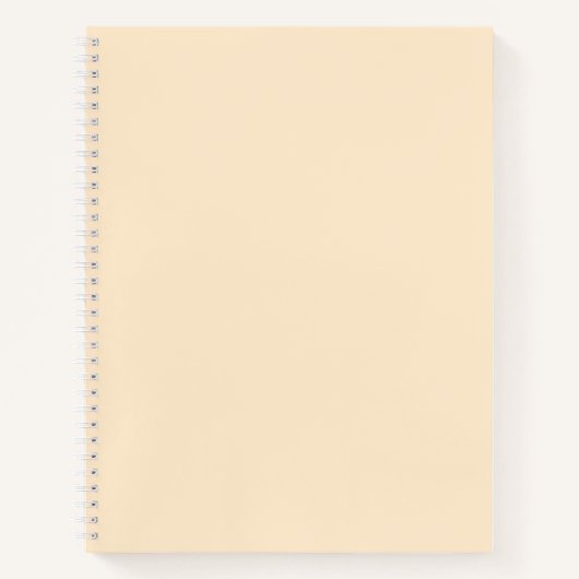 Carnet Amande blanchie (couleur solide) (Devant)