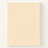 Carnet Amande blanchie (couleur solide) (Dos)