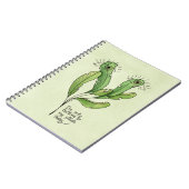 Carnet Amant plante jeu de mots drôle introverti jardener (Côté gauche)