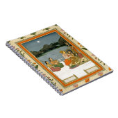 Carnet Amants sur une terrasse par un lac éclairé par la (Côté Droit)