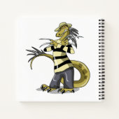 Carnet Amargasaurus Pose Comme Freddy Krueger. (Dos)