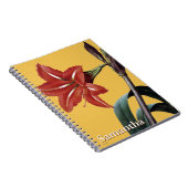 Carnet Amaryllis barrée (Côté Droit)