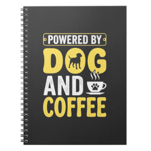 Carnet Amateur de café chien propulsé par le design