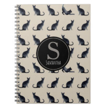 Amateur de chat noir Taupe et aquarelle