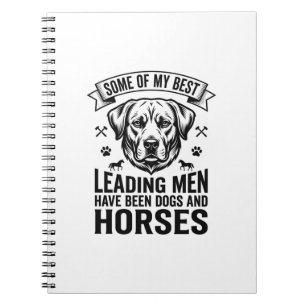 Carnet Amateur de chien cheval vintage conception hommes