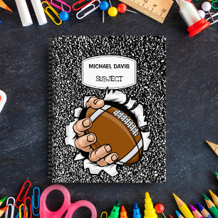 Carnet Amateur de Football Américain Spirale Personnalisé