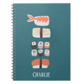 Carnet Amateur de Sushi Japonais Personnalisé (Devant)