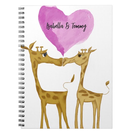 Carnet Amateurs de girafe adorables (Devant)