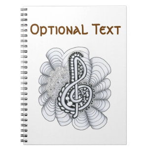 Carnet Amateurs de musique Treble Clef Design