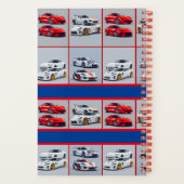 Carnet Amateurs de Voitures de Sport Rouges et Blanches B (Verso)