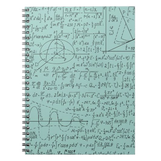 Carnet Amateurs mathématiques, Formule mathématiques, Gee (Devant)