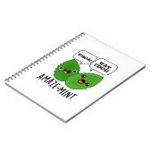 Carnet Amaze-mint Feuilles de Menthe Drôle Jeu de Mots  (Côté gauche)