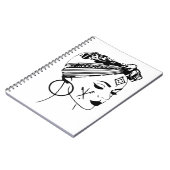 Carnet Amazigh Kabyle Maghreb Maroc Fille Visage Tatouage (Côté gauche)