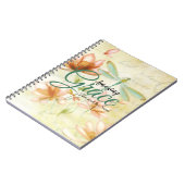 Carnet Amazing Grace Fleurs et libellule   (Côté gauche)