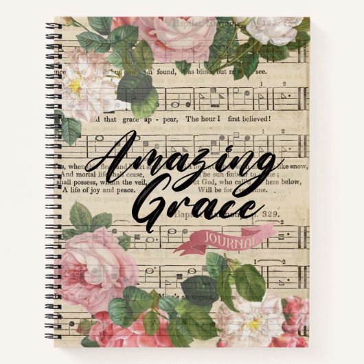 Carnet Amazing Grace - Partition originale (Devant)