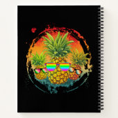 Carnet Ambiance d'été drôle à l'ananas (Dos)