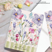 Carnet Ambiance romantique douce fleur sauvage Gratitude