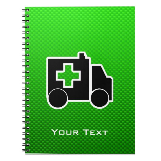 Carnet Ambulance ; Vert (Devant)