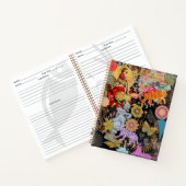 Carnet Âme Gitane Florale Botanique Collage Boho Noir (Intérieur)