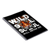 Carnet "Âme sauvage - Fierce Tiger Eyes Motivational Art" (Côté Droit)
