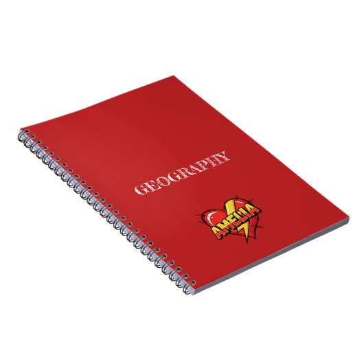 Carnet Amelia Heart Red (Côté Droit)